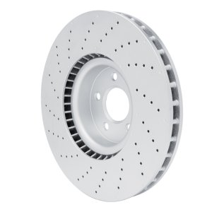 Mercedes-Benz SL400 Brake Rotor (1) - Front - R1 Concepts - Drilled Carbon Alloy GeoMET - `13-`20